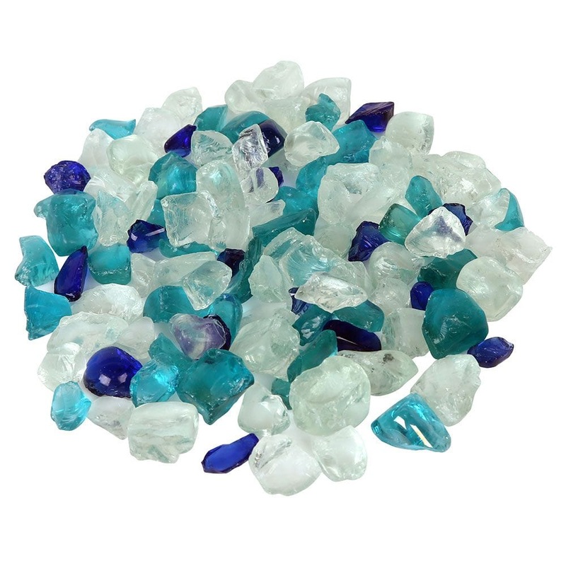 Amantii Small Bead Fireglass (Ocean Blue) - AMSF-GLASS-16