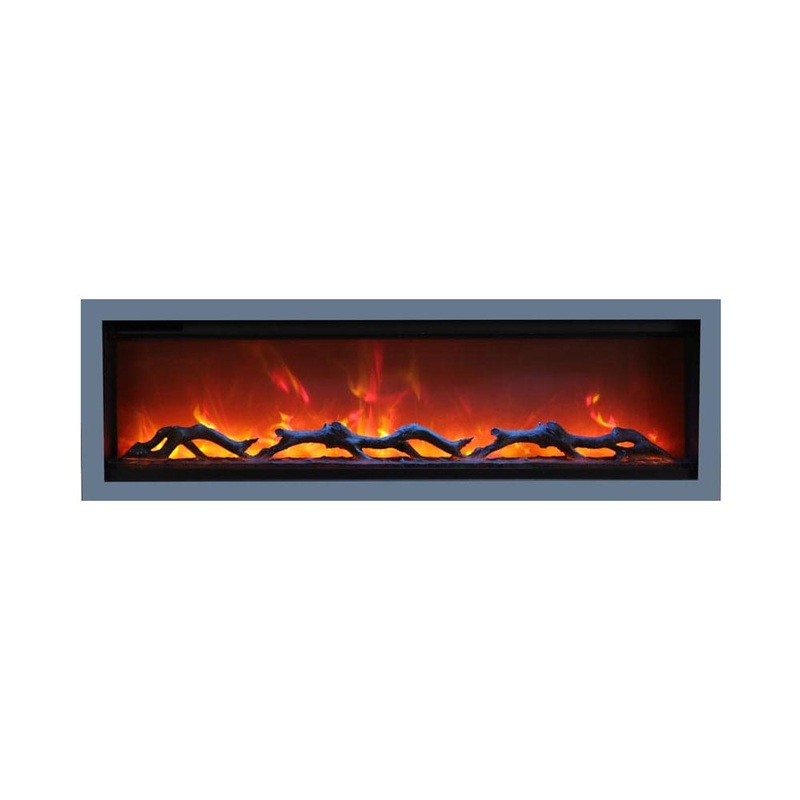 Amantii Symmetry Fireplace Surround (74" - Grey) - SYM-74-SURR-GREY