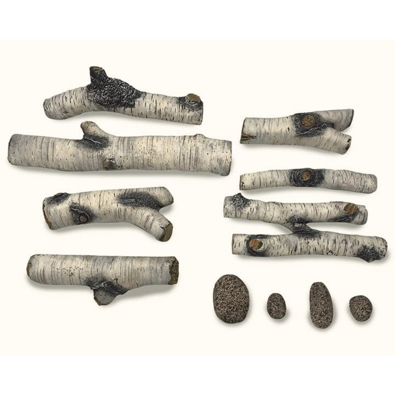 Ambiance Fireplaces Birch Log Kit (Illusion 47) - BLKAMB1000