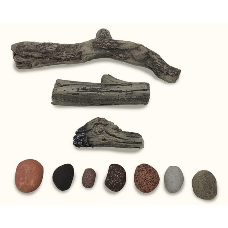 Ambiance Fireplaces Driftwood & Rock Kit (Illusion 47) - DLKAMB1000-2