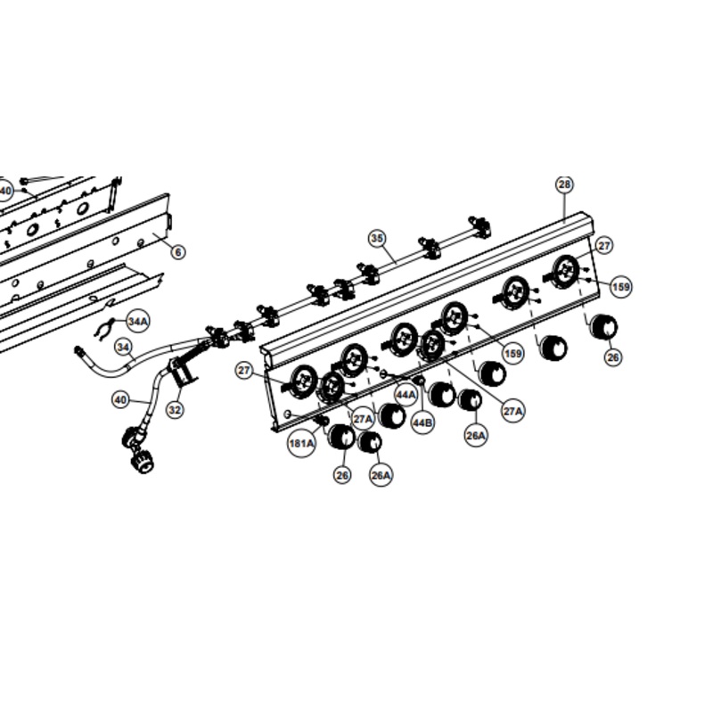 Broil King Control Assembly LP 6V - 29018-074