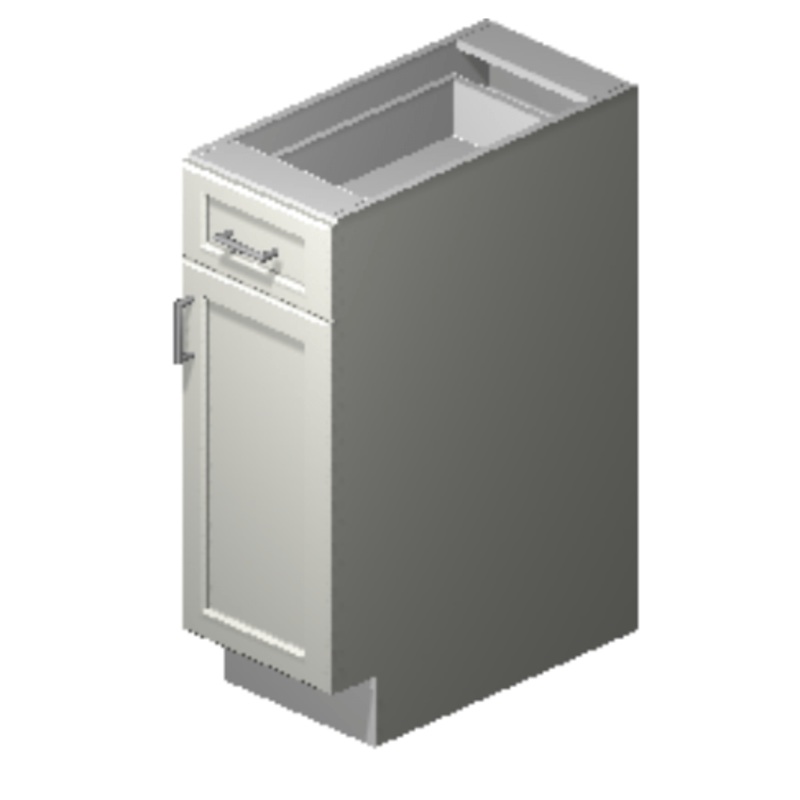 Precise Design Cabinetry - 1 Door 1 drawer Cabinet (12" Hinged Right)