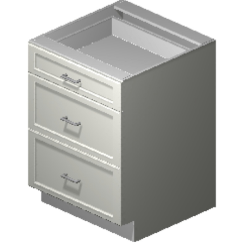 Precise Design Cabinetry - 3 drawer cabinet (27")