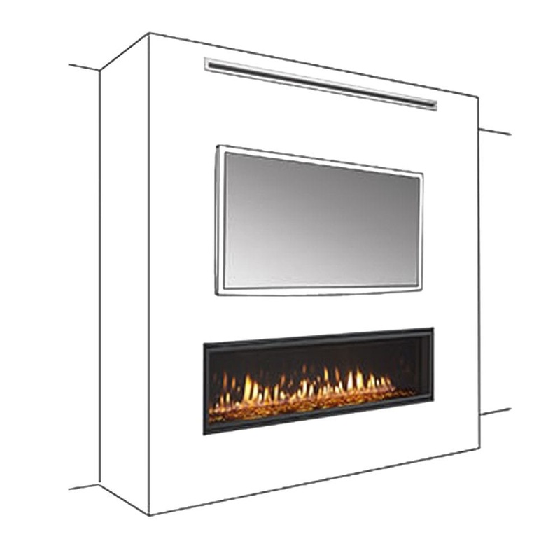 Majestic Passive Heat Vent Trim - Front Discharge (48") - PH-FRTTRIM-48