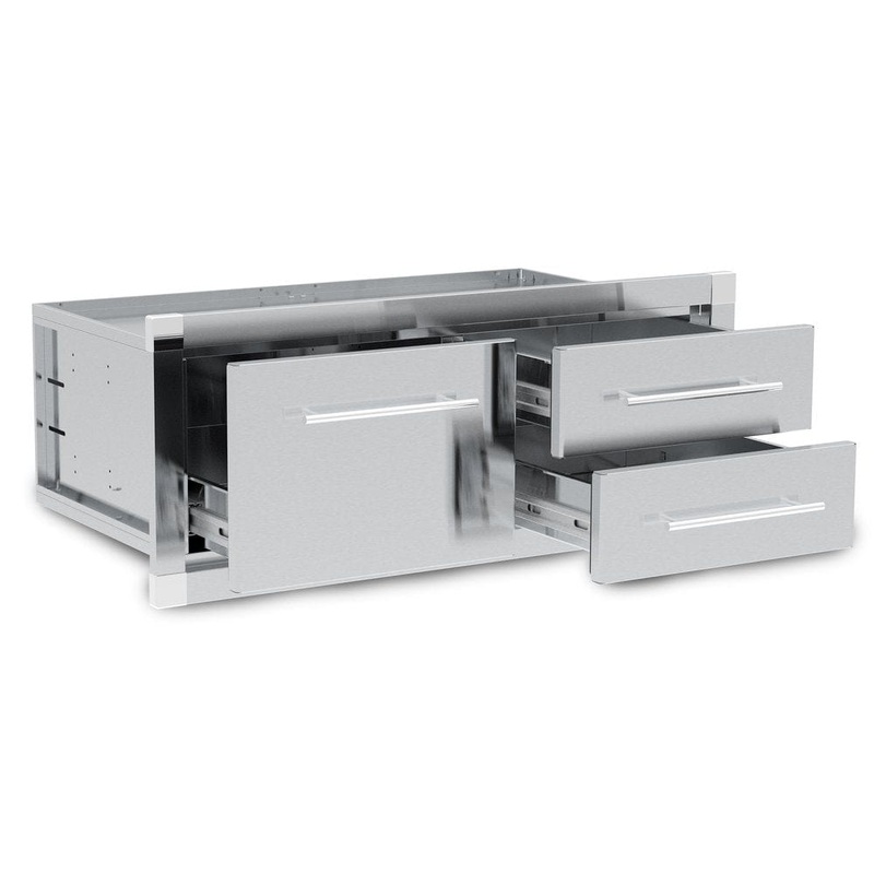 Broil King Enclosed 2 Drawer & 1 Drawer Cabinet Assembly - 800910