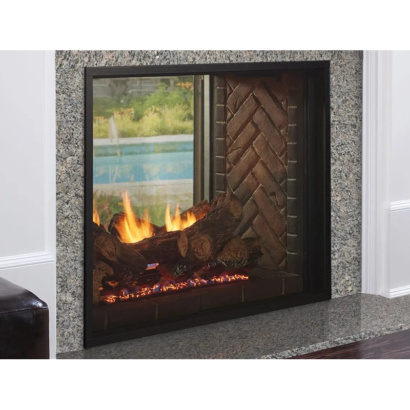 Heat & Glo Fortress Indoor / Outdoor See-Through Gas Fireplace