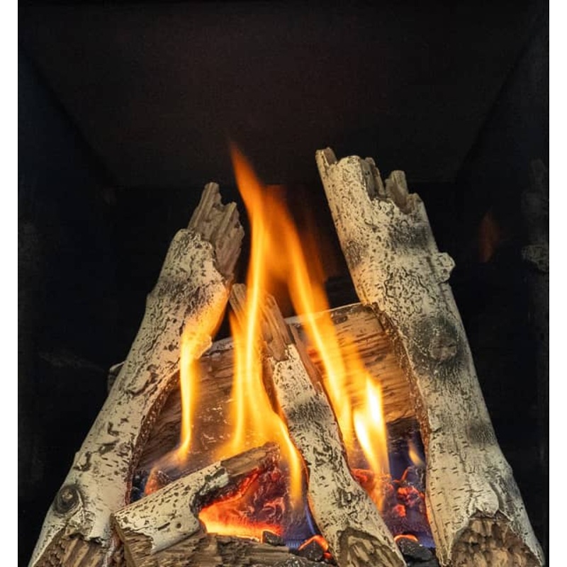 Valor Birch Logs (P2 Gas Fireplace) - 205BLK