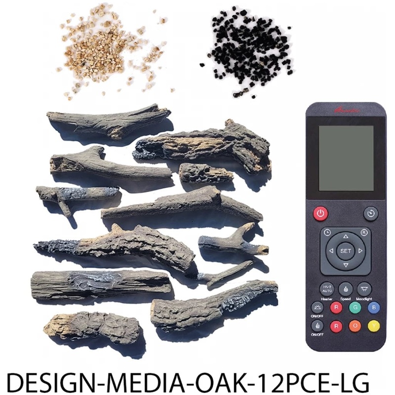 Amantii OAK - 12 Large Piece Media Kit - DESIGN-MEDIA-OAK-12PCE-LG