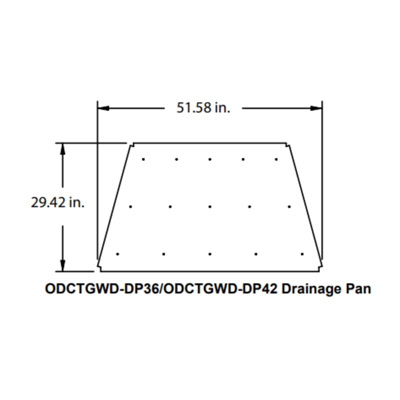 Heat & Glo Drain Pan (Cottagewood 36) - ODCTGWD-DP36