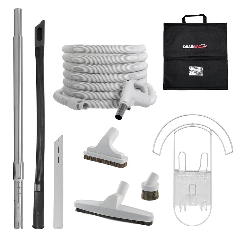 Drainvac Central Vacuum Premium Accessory Kit (35 ft.) - KIT35P