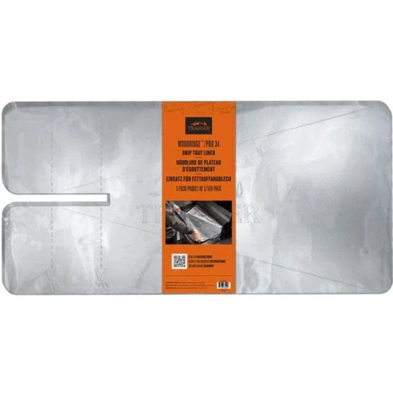 Traeger Drip Tray Liners (5-Pack Woodridge / Pro 34) - BAC818
