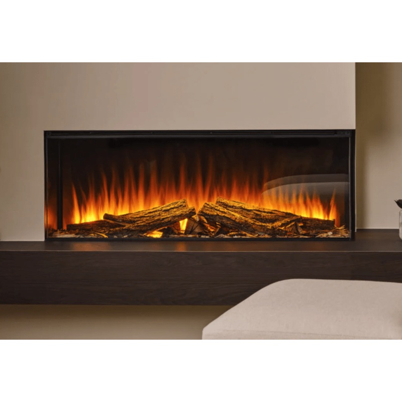 British Fires New Forest 48" Electric Fireplace (Black Edition)