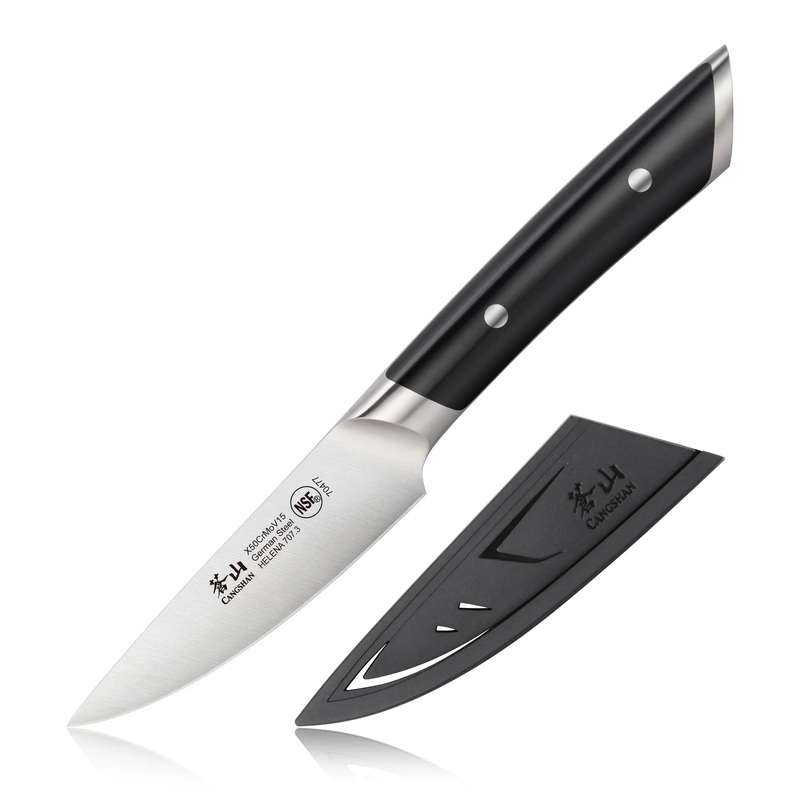 Cangshan Helena  3.5" Paring Knife w/Sheath, Black