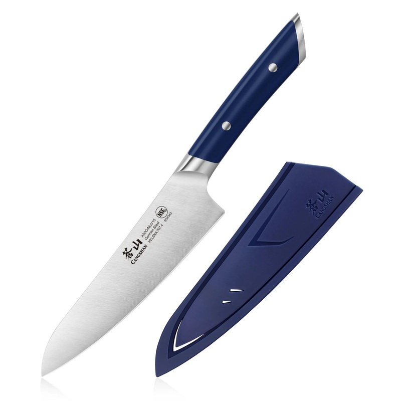 Cangshan Helena  5.5" Prep Knife w/Sheath, Navy Blue