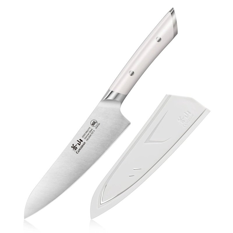 Cangshan Helena  5.5" Prep Knife w/Sheath, White