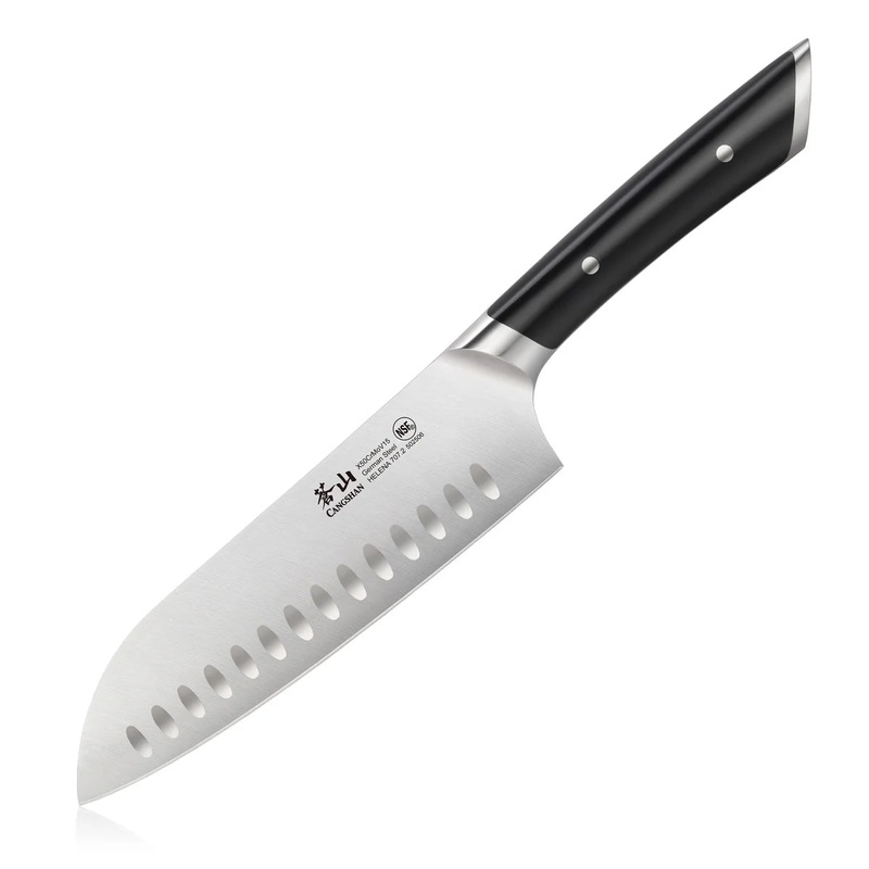 Cangshan Helena  7" Santoku Knife, Black