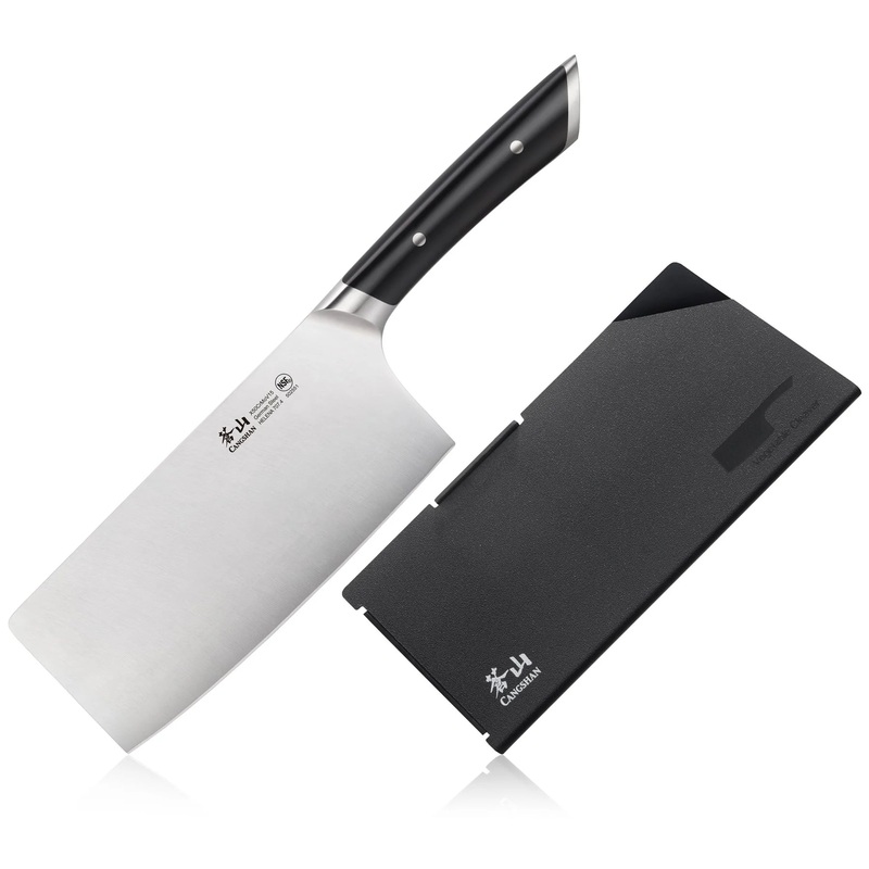 Cangshan Helena  7" Vegetable Cleaver w/ Sheath, Black
