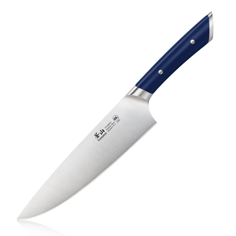 Cangshan Helena Limited Edition  8" Chef's Knife, Swedish Steel, Navy Blue