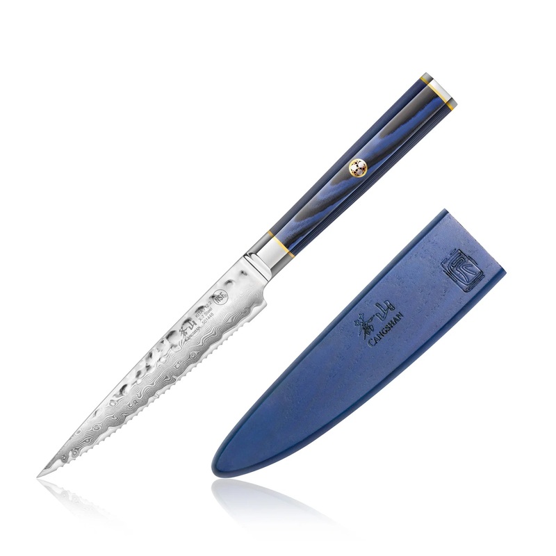 Cangshan Kita  5" Serrated Utility Knife w/ Sheath