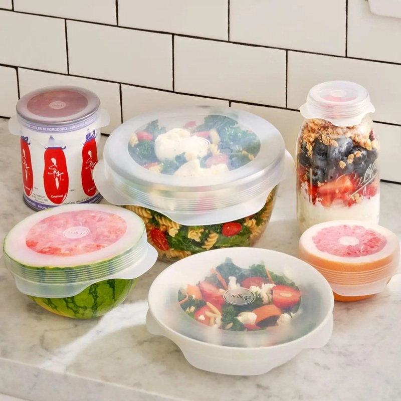 W&P Reusable Silicone Stretch Lids (Set of 6 Assorted Sizes)
