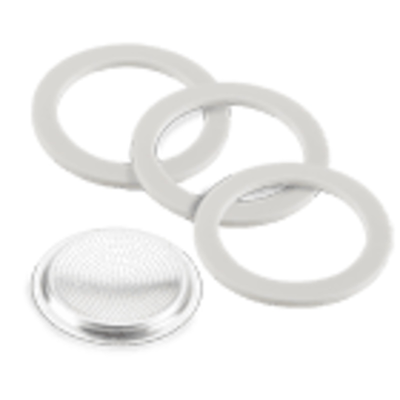 Bialetti Moka Pot Accessories: 6 Cup, Filter and 3 Gaskets