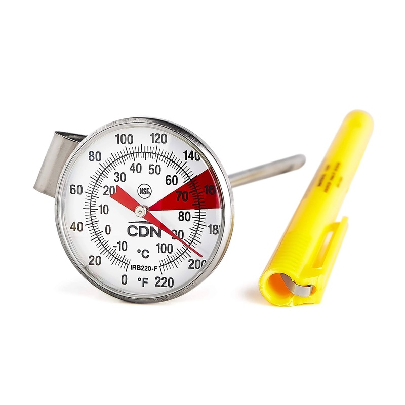 CDN Beverage And Frothing Thermometer: 5" Stem