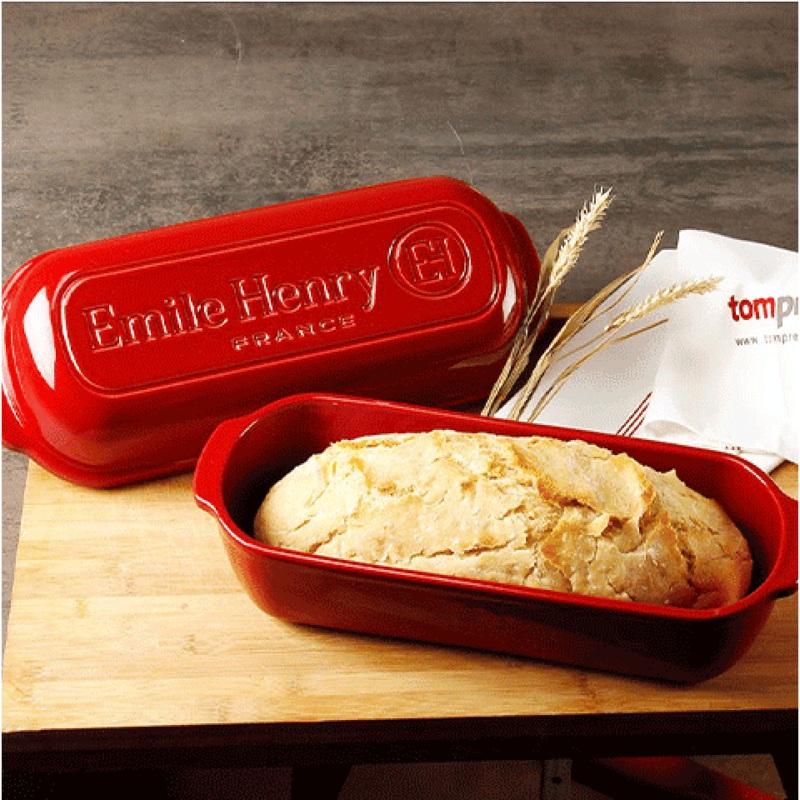 Emile Henry Bread Baker: Italian / Pullman, Burgundy