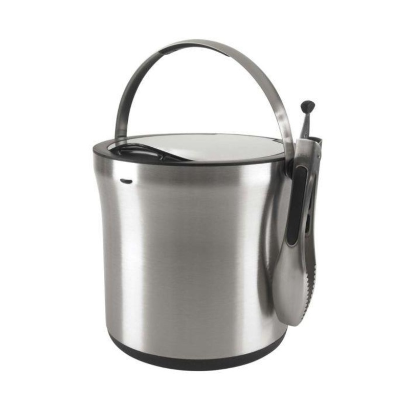 OXO Steel ice Bucket and Tong Set