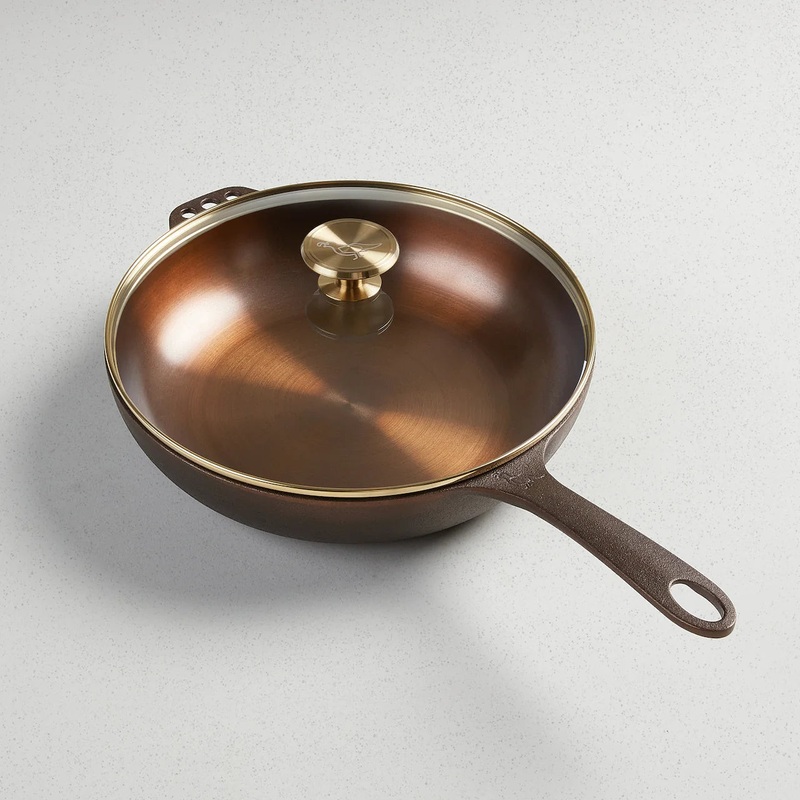 Smithey Ironware Deep Skillet w/Lid: #11