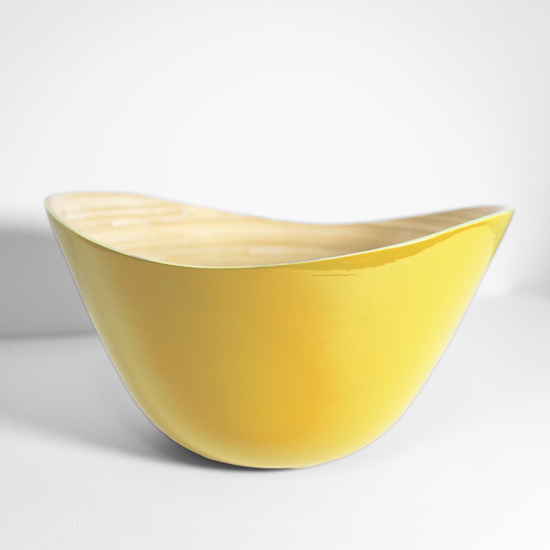 Caytre Living Oval Serving Bowl: Mustard