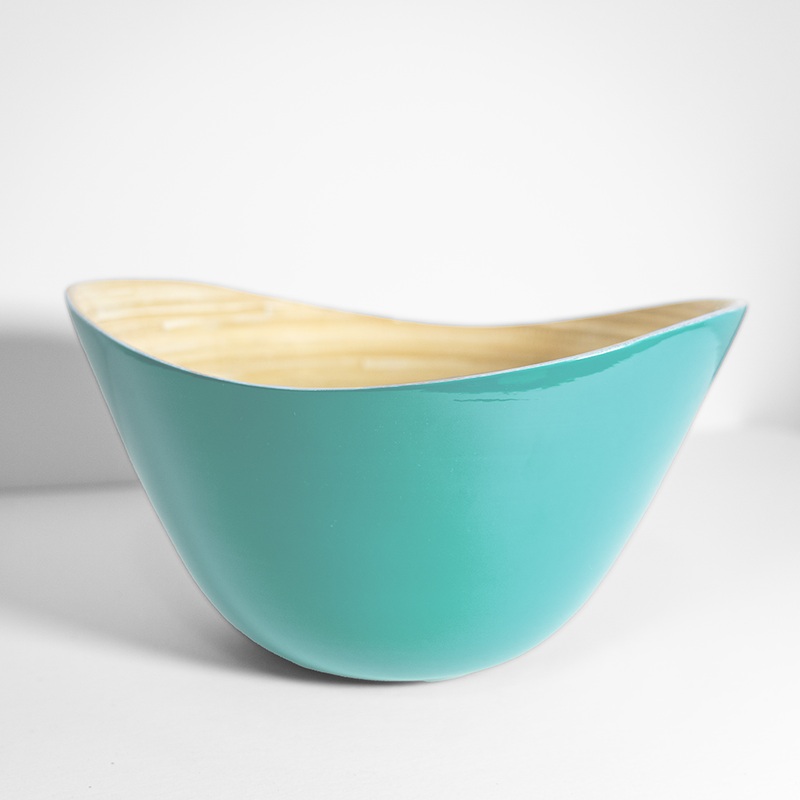 Caytre Living Oval Serving Bowl: Turquoise