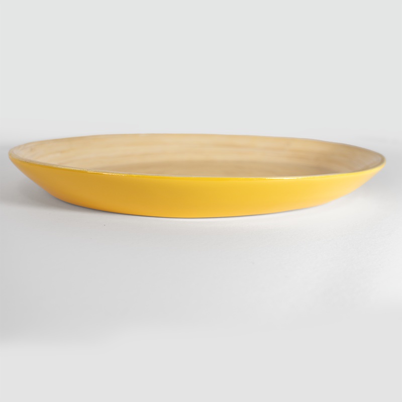 Caytre Living Oval Serving Tray: Mustard