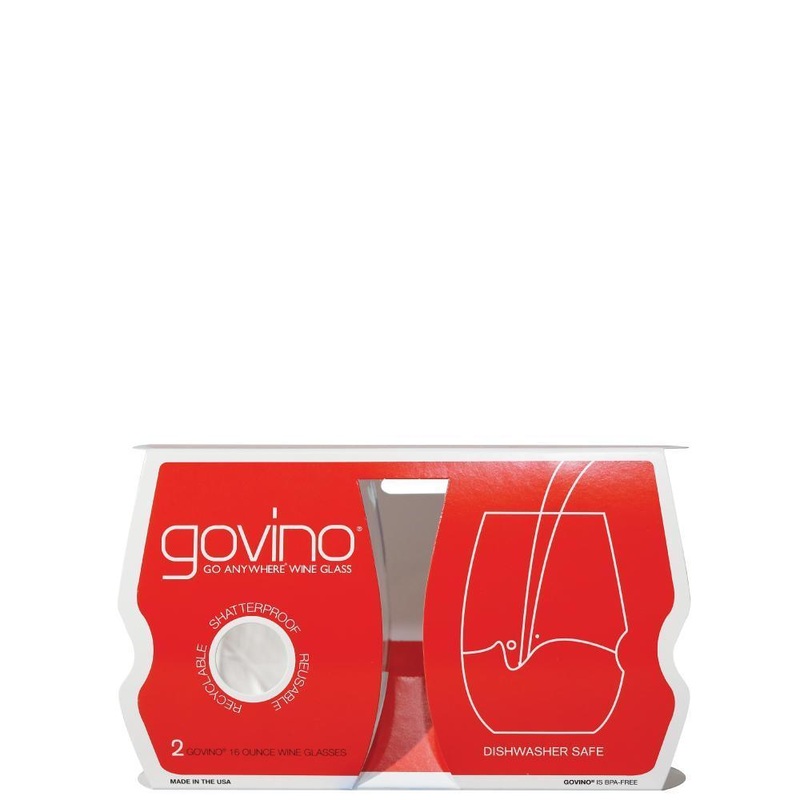 GoVino TopShelf Stemless Glasses 2 Pack: Red Wine (16 oz.)