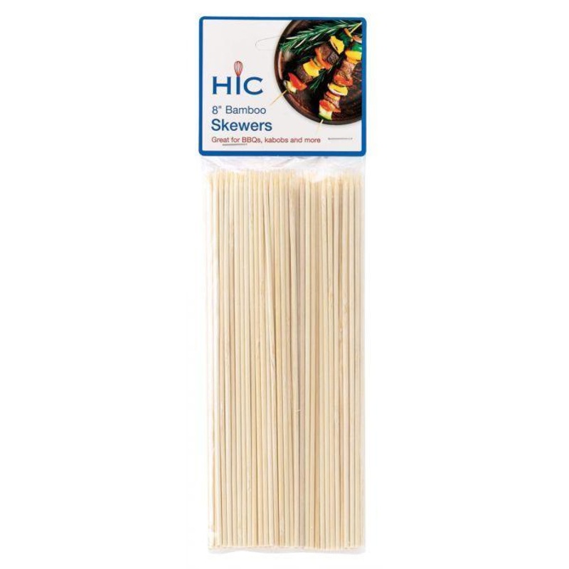 HIC Skewer -  8", bamboo