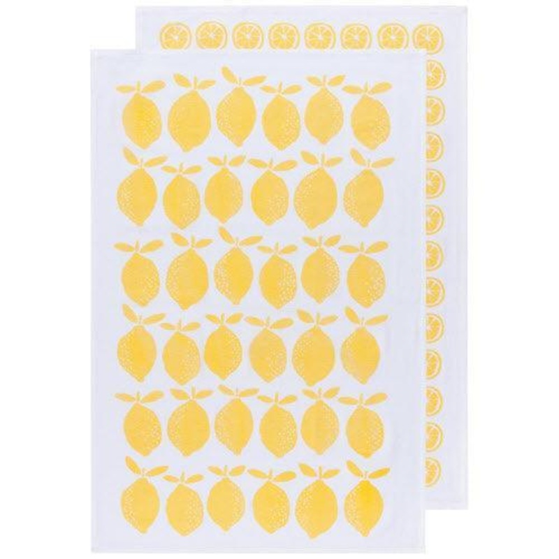 NOW Designs Floursack Towels (Set of 2): Lemon
