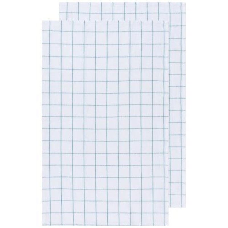 NOW Designs Dishtowels (Set of 2): Vintage Wash, Lagoon
