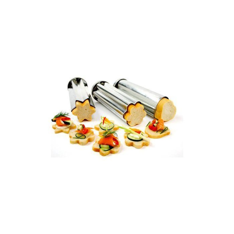 Norpro Tin Canape Mold 3 Pc Set