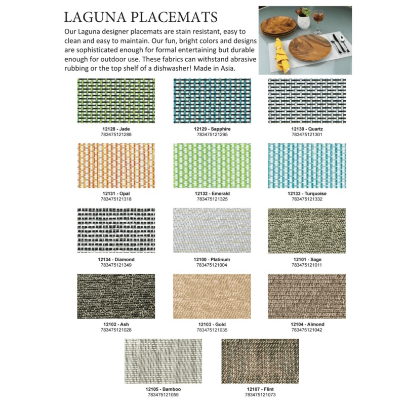 Pacific Merchants Indoor-Outdoor Gem Tone Placemat