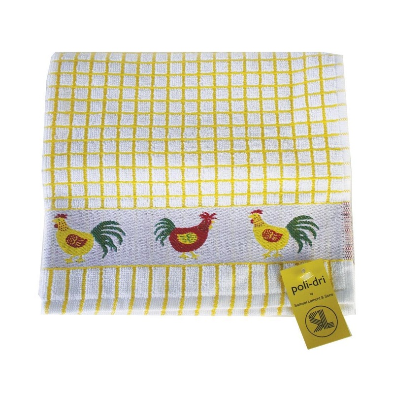Samuel Lamont Poli-Dri Jacquard Tea Towel: Chickens