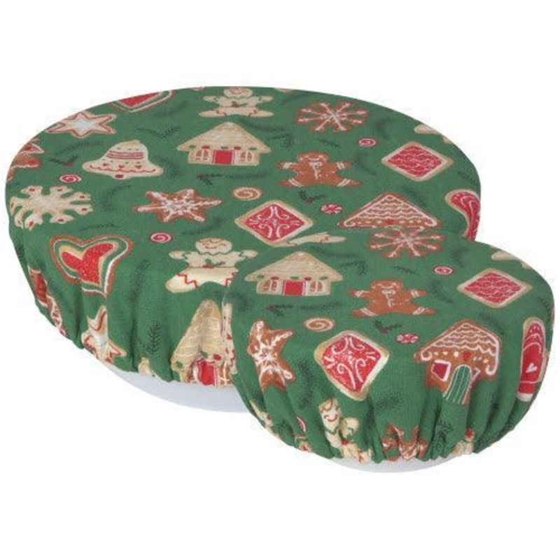 Now Designs Bowl Covers (Set of 2): Christmas Cookies