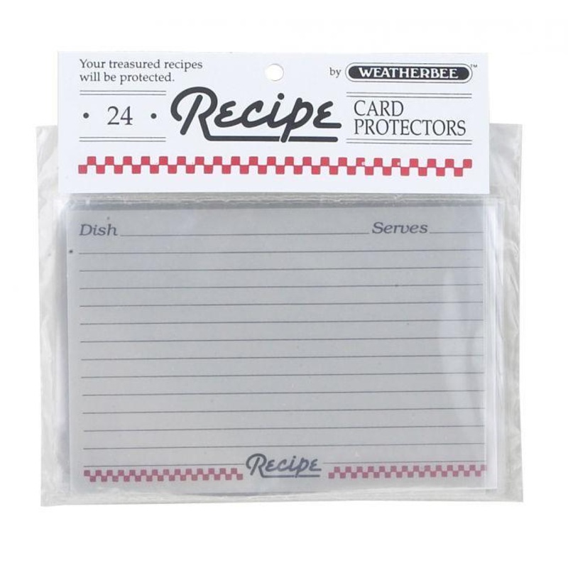 Weatherbee Recipe Card Protectors