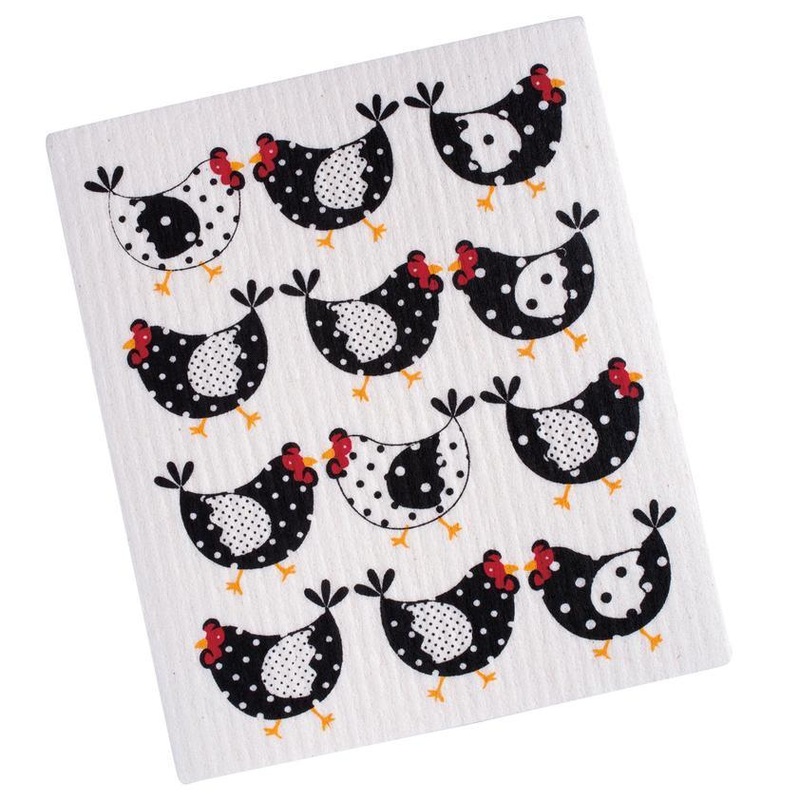 DII Swedish Dishcloth: Chickens