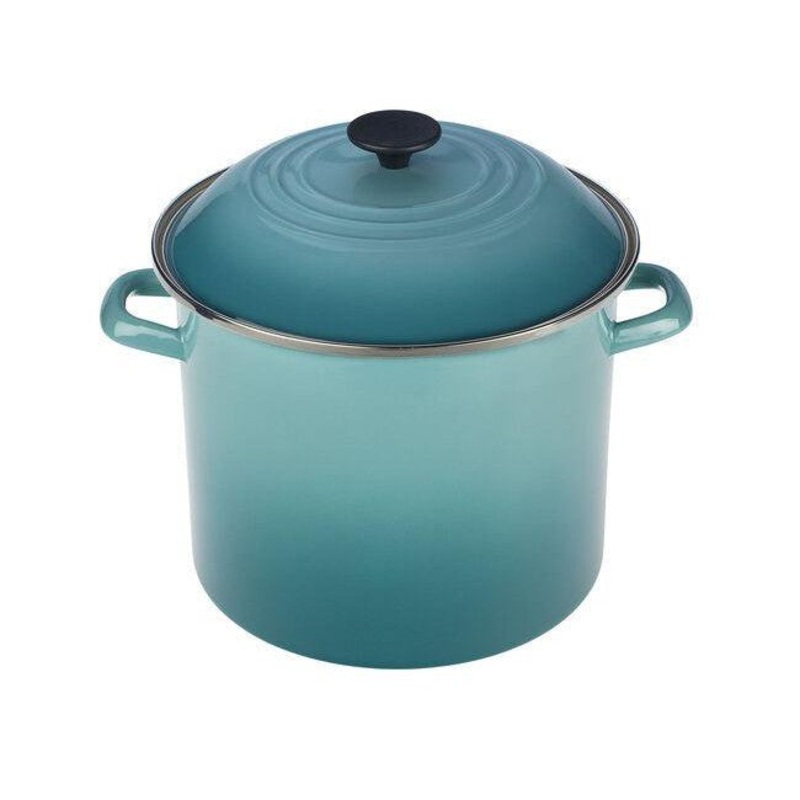Le Creuset Enamel-On-Steel Stockpot:  8 QT, Caribbean