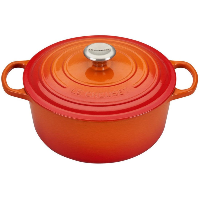 Le Creuset Round Dutch Oven:  5.5 QT, Flame