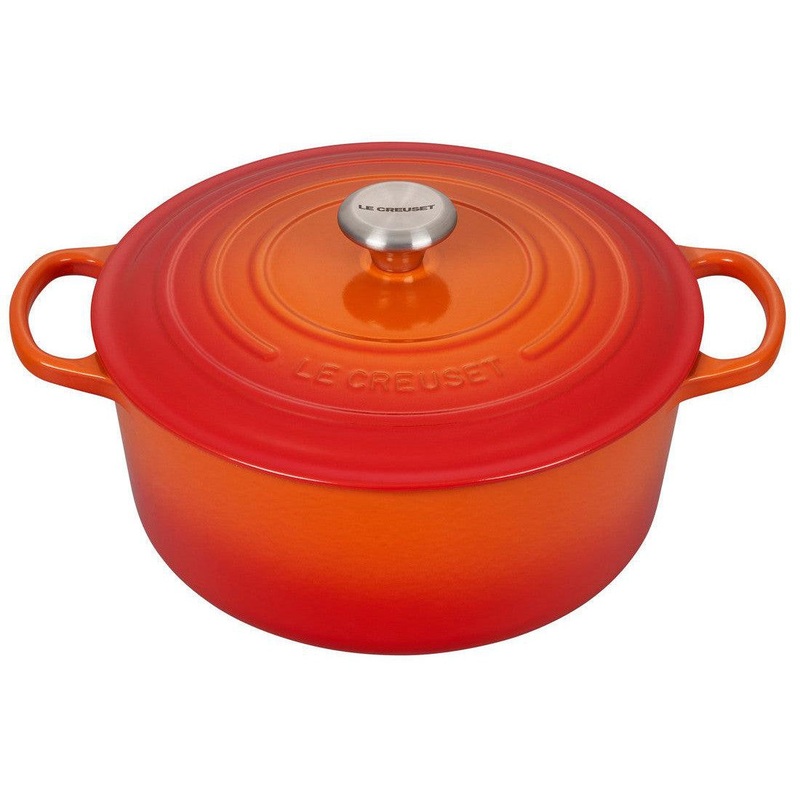 Le Creuset Round Dutch Oven:  7.25 QT, Flame
