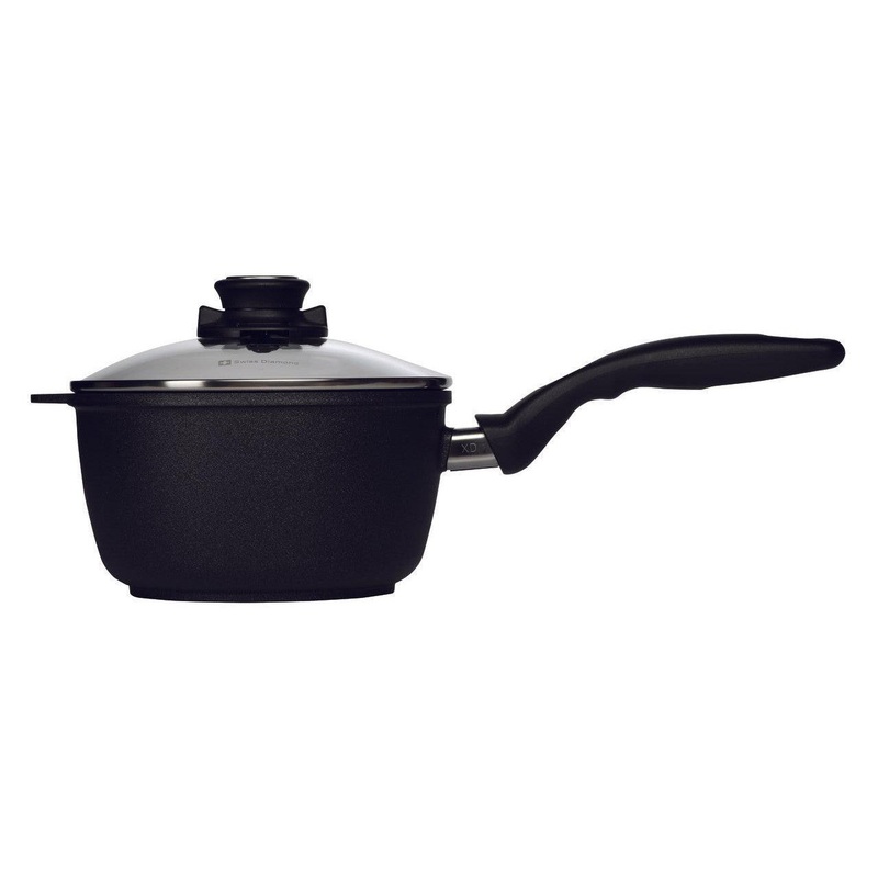 Swiss Diamond XD Saucepan With Lid: 2.2 QT / 7"