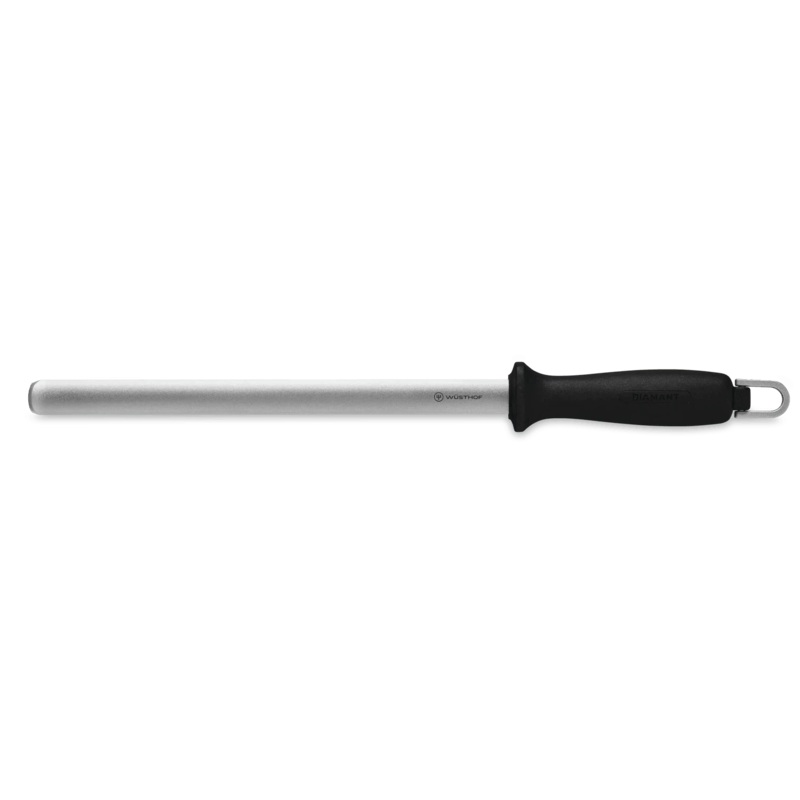 Wusthof 10" Wide Diamond Sharpening Steel, Fine