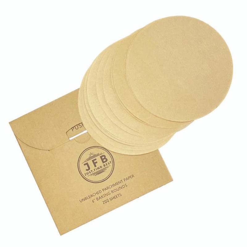 Just.Find.Best Pre-Cut Parchment Paper:  6" Round