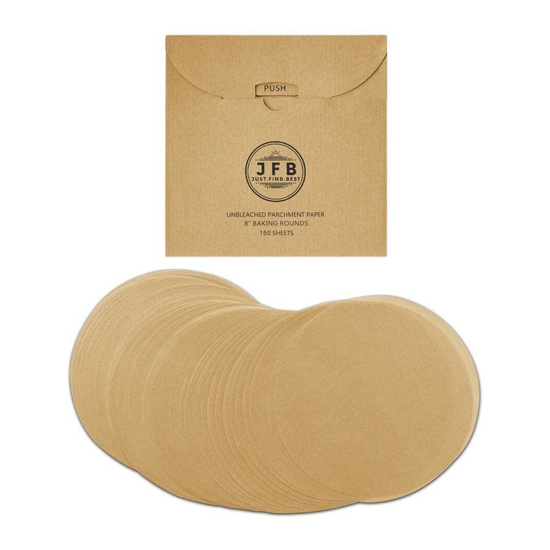 Just.Find.Best Pre-Cut Parchment Paper:  8" Round