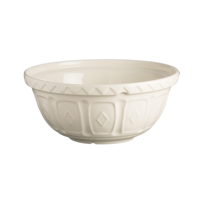 Mason Cash Size 12 Mixing Bowl: Color Mix, Cream